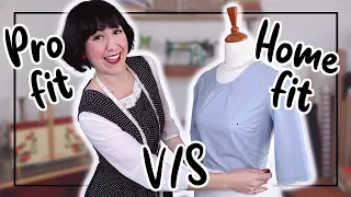 Fit adjustments from a pro vs home sewing view, let's compare!