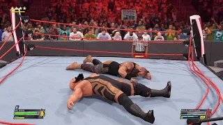 RAW Ring Collapse : Big Show vs Braun Strowman - Full Match | WWE 2K22 PC Gameplay