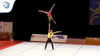 Artur BELIAKOU & Volha MELNIK (BLR) – 2015 Acrobatic European bronze medallists Balance