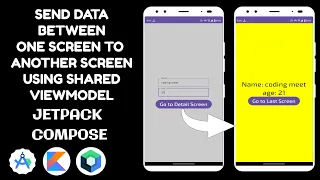 How to Passing Data Between Screens Using ViewModel in Jetpack Compose Navigation Android Studio