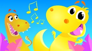 The Dinosaur Dance | Kids Songs | by Little Angel