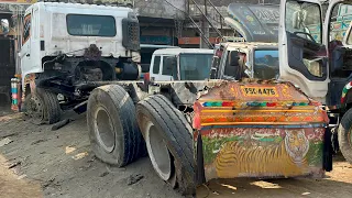 Hino Truck Accident and that’s Strength of Truck Chassis frame are Bent in Centre, Complete Restore