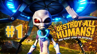 Берегитесь, Людишки! ☀ Destroy All Humans Прохождение игры #1