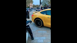 AMG GTS crazy sound revs in london