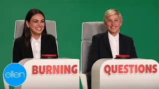 Mila Kunis Answers Ellen's 'Burning Questions'