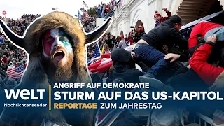 ANGRIFF AUF DEMOKRATIE: Jahrestag der Erstürmung des US-Kapitols | WELT Reportage