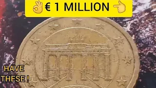 👉 € 1 MILLION 👈 Most Expensive and Very Rare Error Coin 50 Euro Cent Germany worth big money