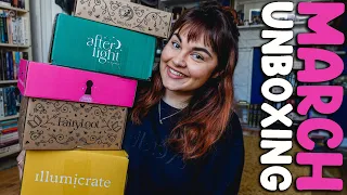 March Book Unboxing! Illumicrate, Fairyloot, Locked Library & Afterlight! 2023