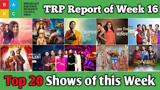 BARC TRP Report of Week 16 : Top 20 Shows of this Week
