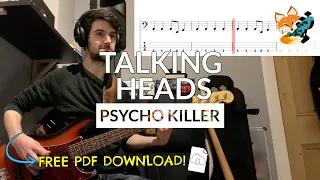 Talking Heads - Psycho Killer (Bass Cover) | Bass TAB Download