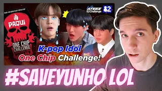 ATEEZ REACTION | ATEEZ Tries the One Chip Challenge I 82Challenge EP.7