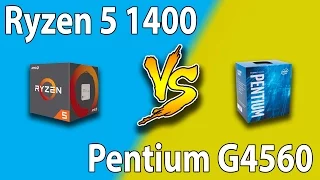 AMD Ryzen 5 1400 vs Intel Pentium G4560 | GTX 1060 | Games Benchmarks