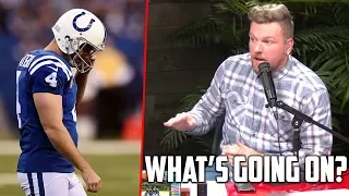 Pat McAfee Talks Adam Vinatieri Struggles