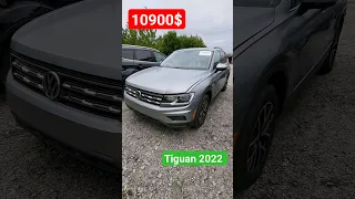 Volkswagen Tiguan 2022 за 10900$. Авто з США на аукціоні. Купити авто из США в Україну 068-3555-600