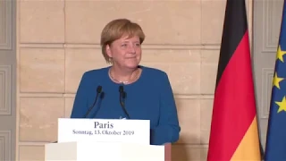 Emmanuel Macron Statement with Angela Merkel, Federal Chancellor of Germany.