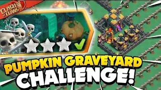 How To Get 3 Star the Pumpkin Graveyard Challenge | Coc new event attack | Clash of Clans