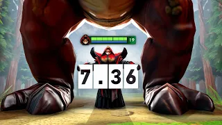 7.36 x6 Hearts Warlock Summon The Raid Boss🔥🔥🔥Huge Golem By Goodwin | Dota 2 Gameplay