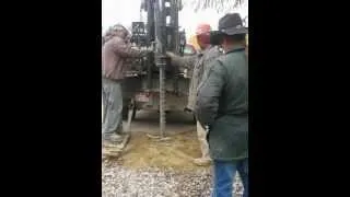 Drilling for soil sample - Unedited