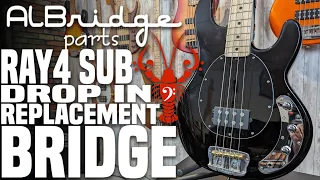 Albridge Stingray SUB Ray4 / OLP Drop In Replacement Bridge - LowEndLobster Builds