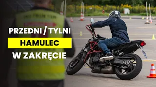 Co daje hamulec przedni i tylni w zakręcie? - Poradnik przyszłego motocyklisty #80