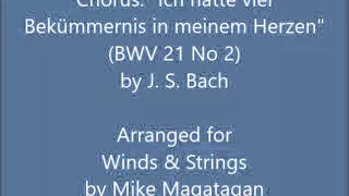 Chorus: "Ich hatte viel Bekümmernis in meinem Herzen" (BWV 21 No 2) for Winds & Strings