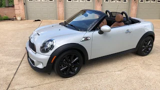 2014 MINI COOPER S ROADSTER CONVERTIBLE WHITE SILVER METALLIC USED FOR SALE INFO WWW.SUNSETMOTORS.CO