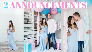 TWIN PREGNANCY ANNOUNCEMENT!!💕