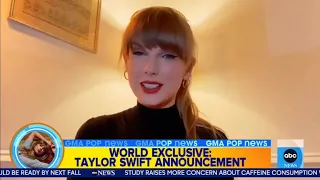 Taylor Swift announcing The Eras Tour on Good Morning America - GMA