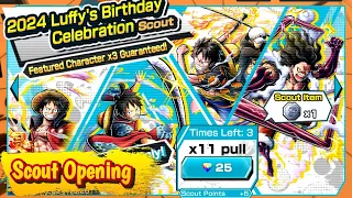 Luffy's Birthday Celebration Scout Opening | One Piece Bounty Rush