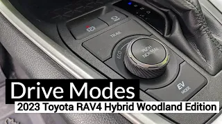 Drive Modes of the 2023 Toyota RAV4 Hybrid Woodland Edition