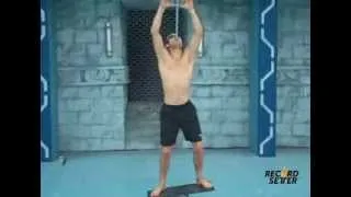 Sword Swallowing While on a Rola Bola (World Record) | RecordSetter.com