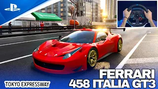 Gran Turismo 7 (PS5) 4K 60FPS HDR Gameplay - Ferrari 458 italia GT3 | Logitech g29