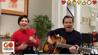 Go Global Gala 2020, Ewan McGregor and Mary Elizabeth Winstead sing Tender