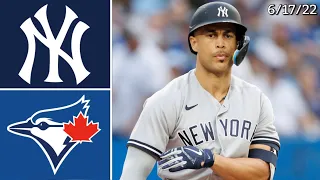 New York Yankees @ Toronto Blue Jays | Game Highlights | 6/17/22