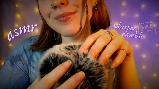 ASMR ◦ Slow Whisper Ramble & Fluffy Mic Scratching: how I got into gaming