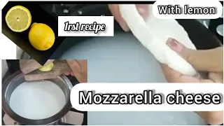 Mozzarella Cheese |from lemon juice | only 2 ingredients| Without Renet