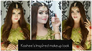 Kashee's Inspired mehndi makeup look #Kasheeslook #bestbase #Sumbalkhan #Alizeshah #foryopage