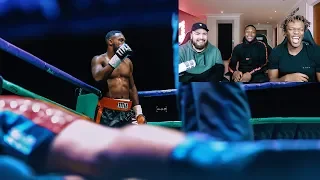 Reacting To My First Pro Fight W/ KSI & Randolph