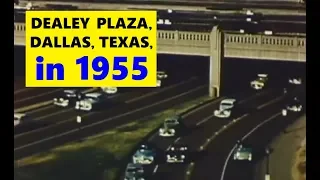 PRE-1963 COLOR FILM FOOTAGE OF DEALEY PLAZA -- "REPORT TO DALLAS" (1955 FILM)