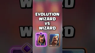 Evolution Wizard VS Wizard #clashroyale #shorts