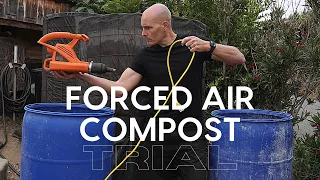 How to Make Aerated Compost with an Electric Leaf Blower | Forced Air Trial