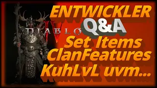 Diablo 4 - Entwickler Q&A mit neuen Infos - Kuh LvL - Set Items - Clan Features uvm... - Deutsch