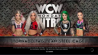 WWE2K22 Tornado Tag Steel Cage Match Alexa Bliss & Liv Morgan VS Shotzi Blackheart & Tegan Nox