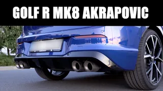 VW GOLF R MK8 AKRAPOVIC EXHAUST SOUND