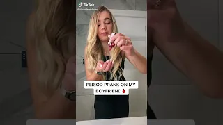 Period prank on boyfriend😂compilation😘cute couples