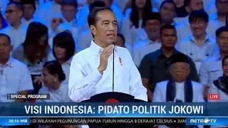 (Full) Pidato Cerdas Presiden Jokowi 'Visi Indonesia'