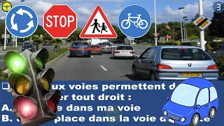 Examen code de la route France 2023 😘 test examen permis de conduire  3 @code_de_la_route