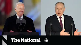 Putin, Biden give duelling speeches on state of war in Ukraine