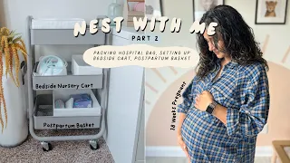 Nest With Me! Bedside Nursery Cart, 38 Weeks Pregnant