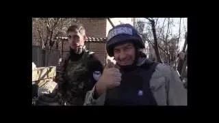 Пореченков в Донецком аэропорту стреляет по украинцам